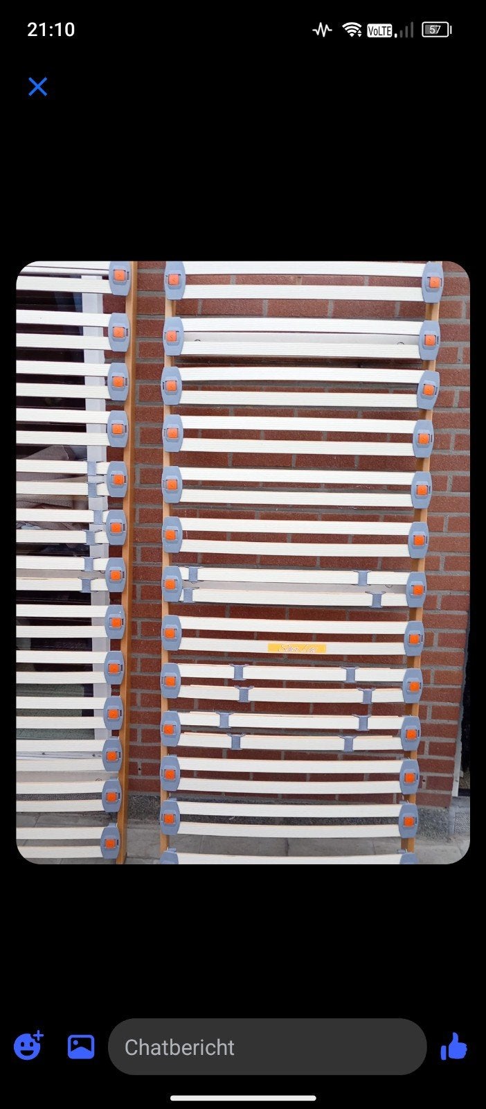 Verstelbare lattenbodems 2x 80x200, Ophalen