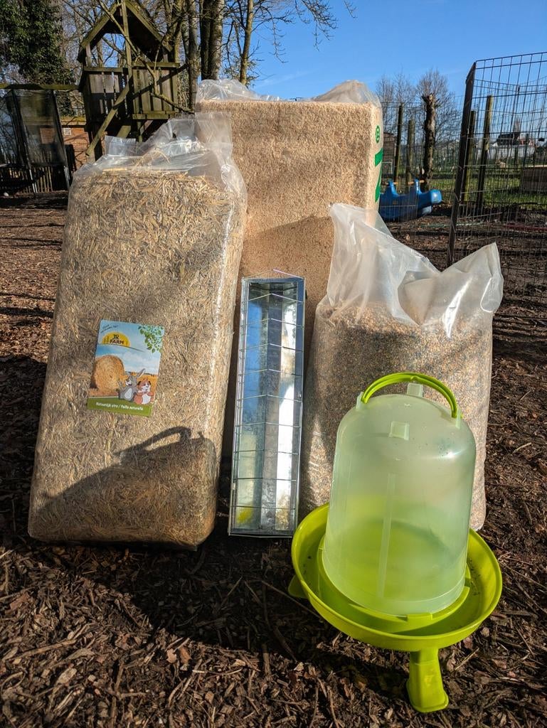 Super promotie startpakket kippen, Ophalen