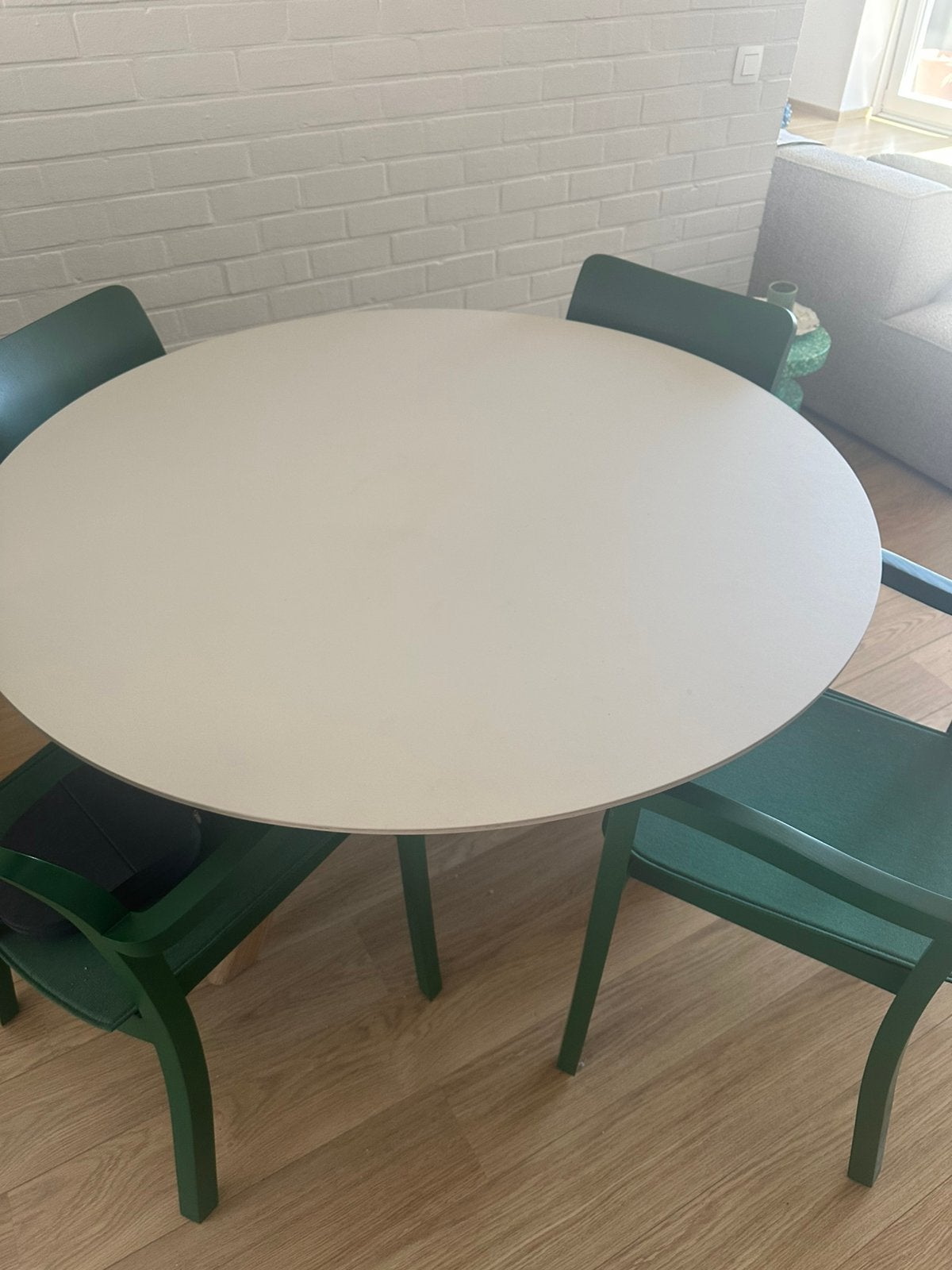 Hay rond 120, Huis en Inrichting, Tafels | Eettafels, Ophalen, Zo goed als nieuw, Rond