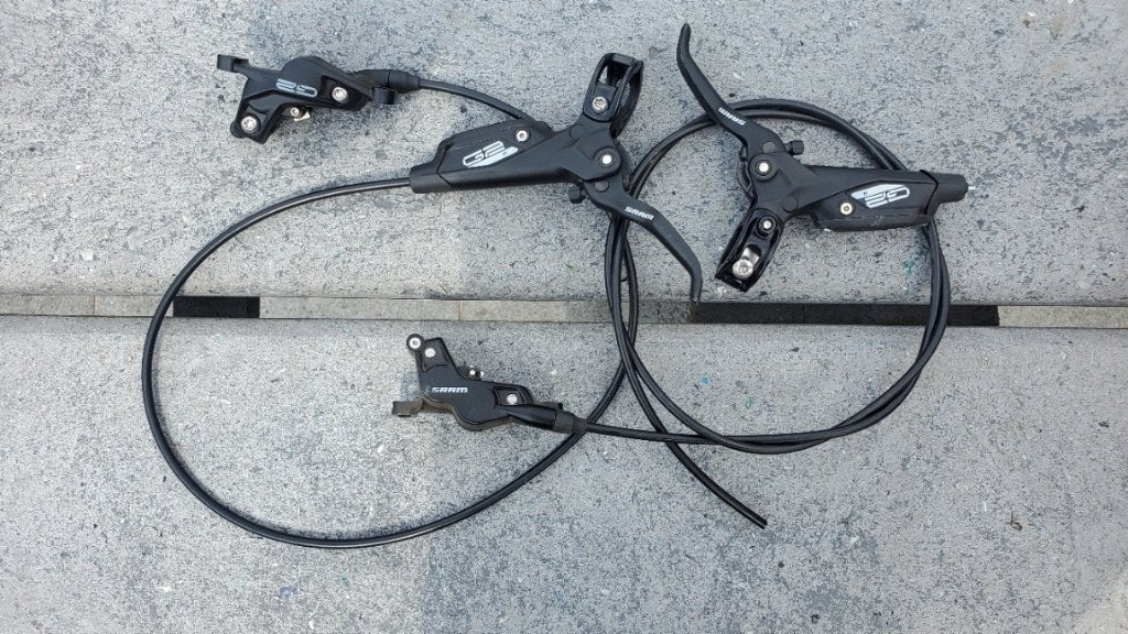 SRAM G2 R schijfremset, Fietsen en Brommers, Remmen, Gebruikt, Ophalen of Verzenden, Aluminium