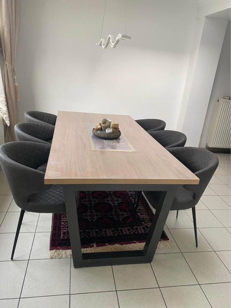 Eet tafel 2m / 1m (zonder stoelen ), Huis en Inrichting, Tafels | Eettafels, Ophalen, Zo goed als nieuw