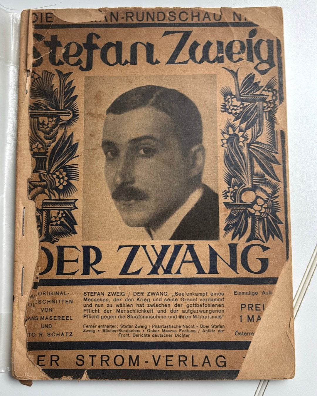 Zweig:'/ Masereel - Der Zwang (1929), Ophalen of Verzenden
