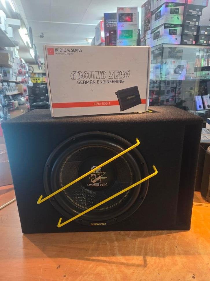 Groundzero spl 1000 set sub+versterker