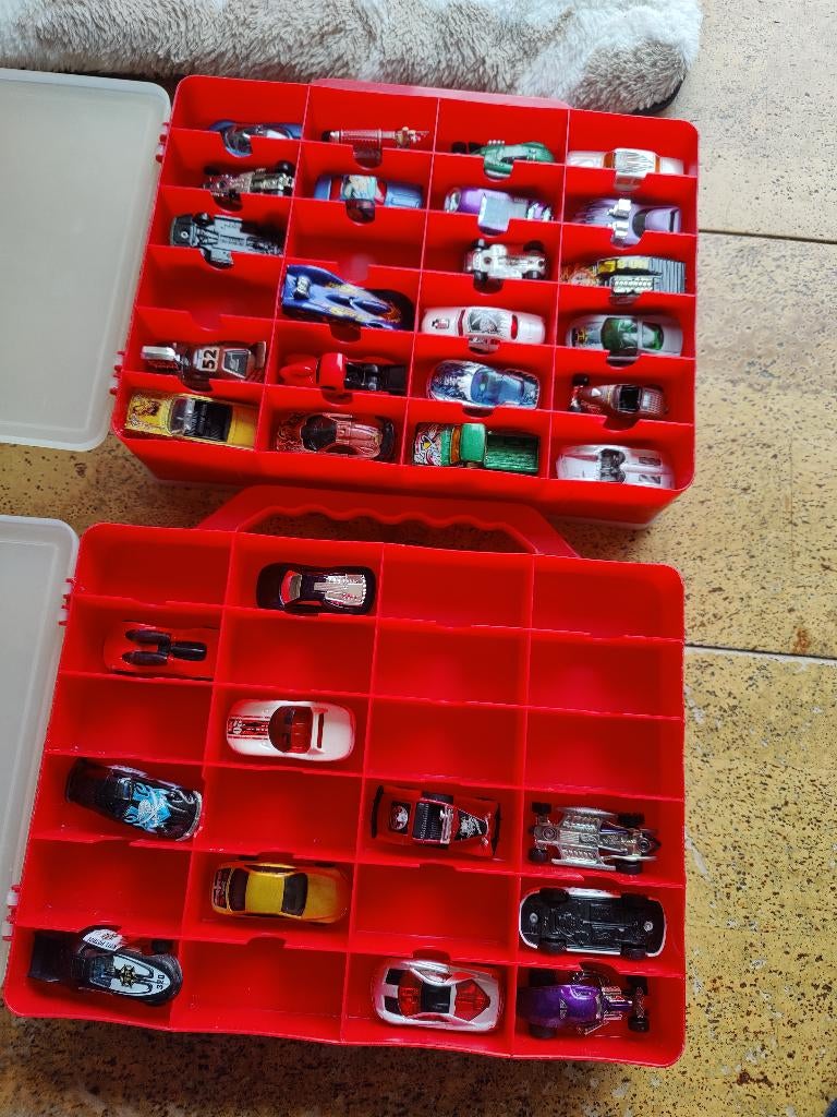 Hot Wheels Collectie + Opbergbox, Ophalen, Gebruikt, Hot Wheels