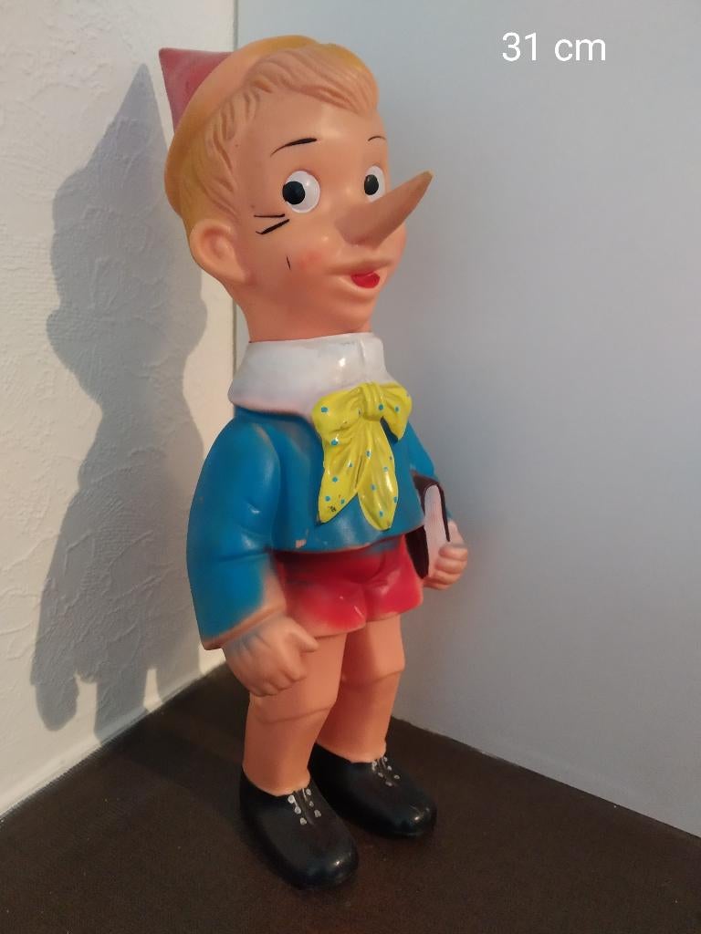 Vintage Pinocchio  van Rubbertoys  made in Italië, Verzamelen, Ophalen of Verzenden, Gebruikt