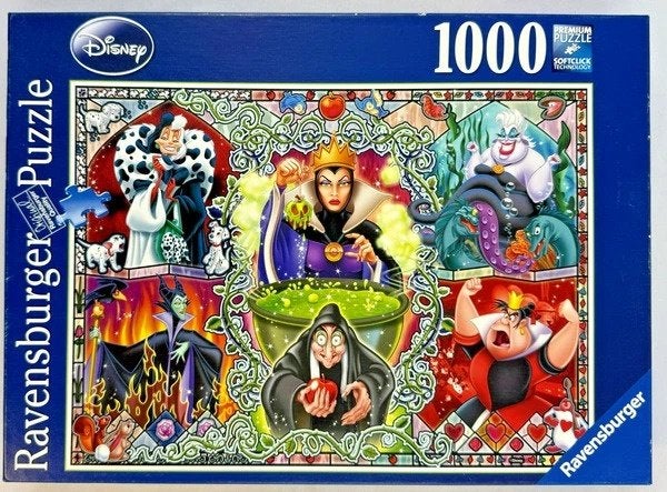 Ravensburger Disney Wicked Women 1000 Stuks Puzzel Compleet, Verzenden, 500 t/m 1500 stukjes, Zo goed als nieuw, Legpuzzel