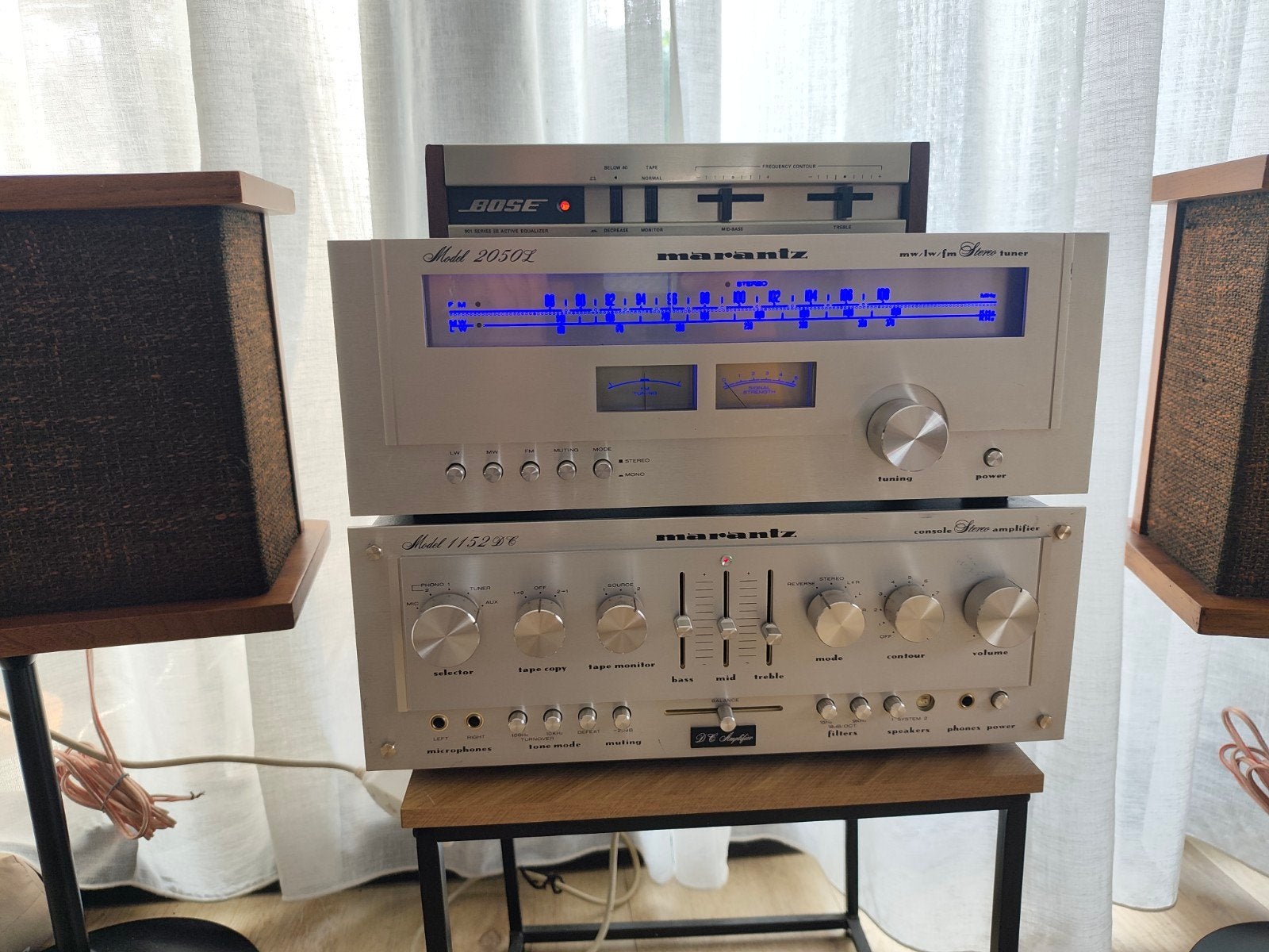 Ensemble Vintage d'exception Marantz  1152DC +2050l, Ophalen of Verzenden