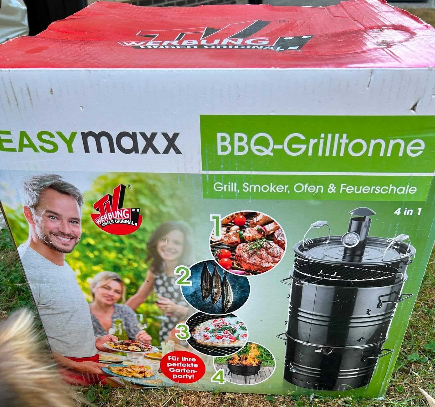 4 in 1 BBQ- Grill ton. Nieuw., Tuin en Terras, Ophalen of Verzenden, Nieuw, EasyMaxx