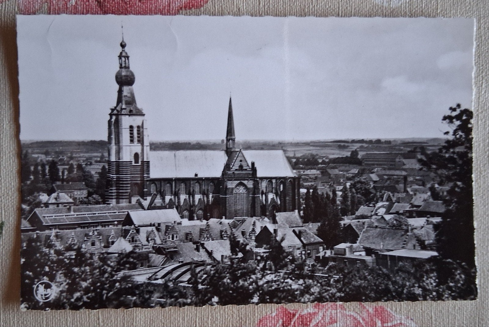 vintage Postkaart Panorama van Kerk Aarschot, Verzamelen, Ophalen of Verzenden