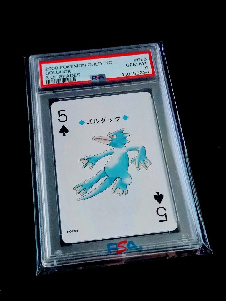 Golduck - PSA 10 - Pokemon Gold Poker Playing Cards, Ophalen, Nieuw, Losse kaart