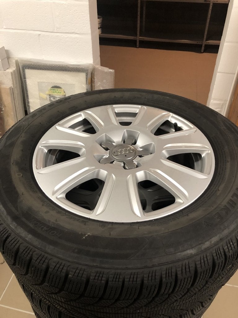 4 JANTES ORIGINE AUDI Q3 215 65 16 PNEUS HIVER, Autos : Pièces & Accessoires, Pneus et Jantes, 16 pouces, Véhicule de tourisme