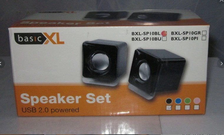 Haut-Parleur PC Ensemble De BasicXL 2.0 Noir, Informatique & Logiciels, Enceintes Pc, Neuf, Canal audio 2.0, Enlèvement