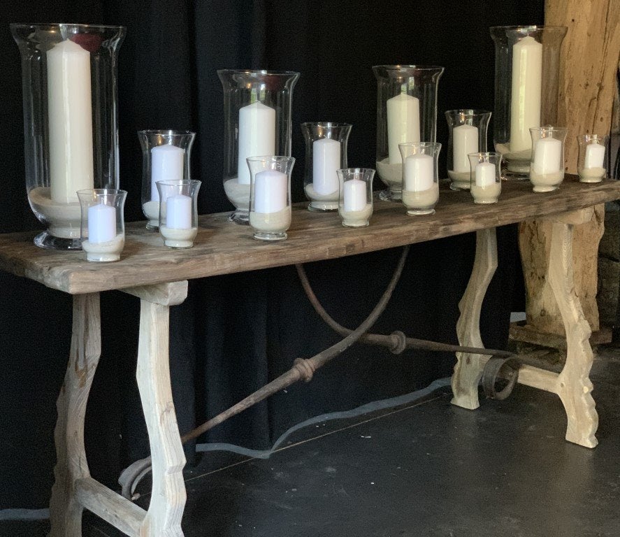 Glazen Windlichten met stompkaars - diverse maten, Neuf, Autres marques, ., Photophore