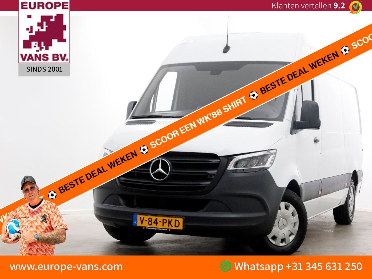 Mercedes-Benz Sprinter 315 CDI 150pk RWD L2H2 LED/Airco/CarP, 245 g/km, Wit, Mercedes-Benz, Bedrijf