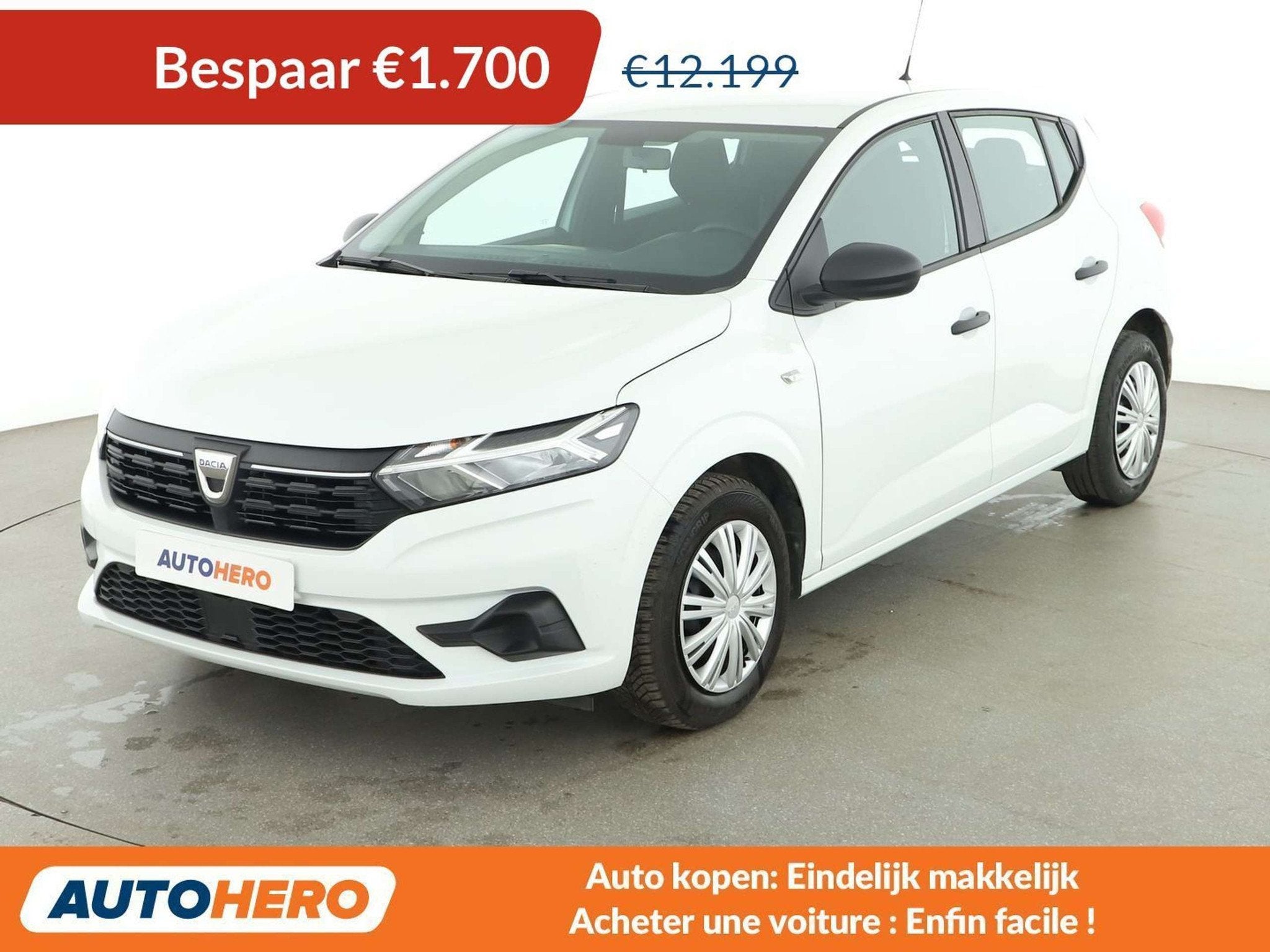 Dacia Sandero 1.0 TCe Essential (bj 2022), Auto's, Voorwielaandrijving, Stof, Gebruikt, 91 pk