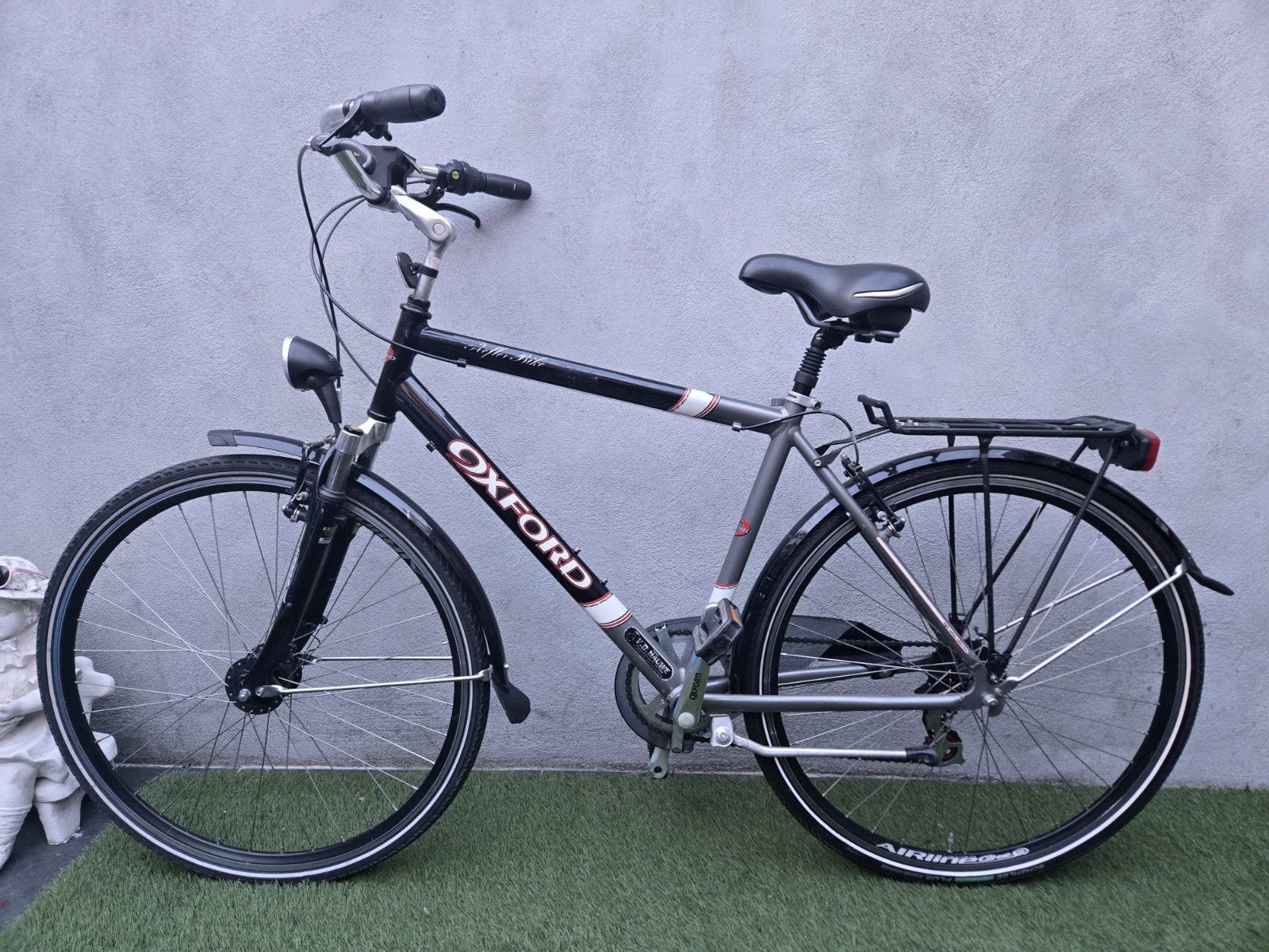 Oxford herenfiets in perfecte staat, Ophalen, 28 inch, Vering, Velgrem