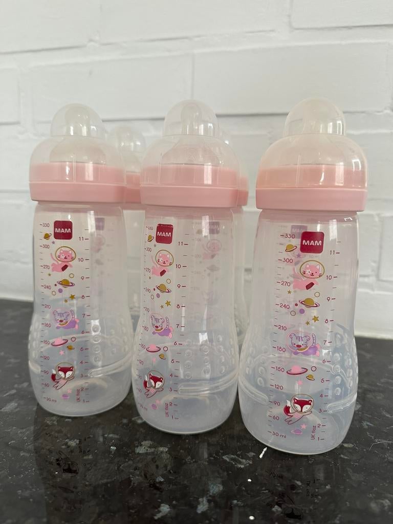 MAM flessen 6 stuks, Kinderen en Baby's, Ophalen, Zo goed als nieuw