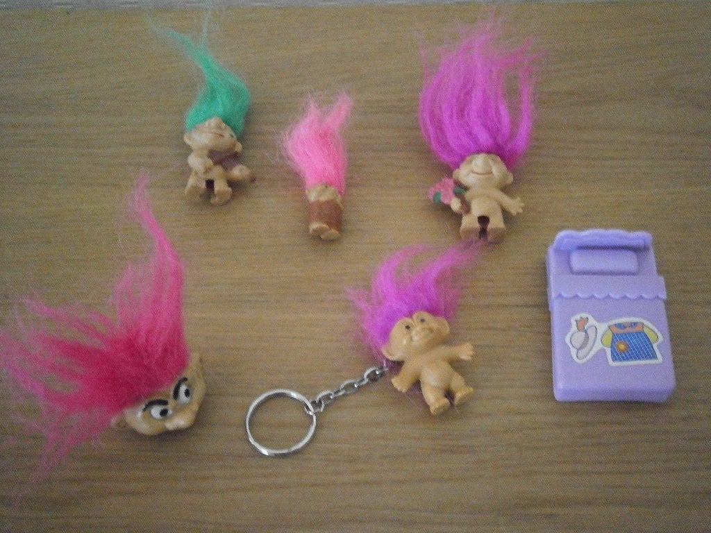 VINTAGE 5 X TROLLEN POPJES, Verzamelen, Ophalen of Verzenden, Gebruikt