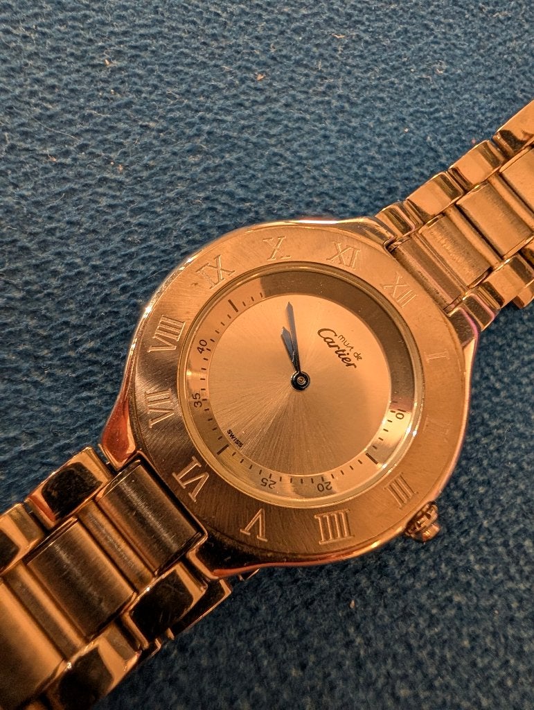 Cartier Must 21 - Vintage horloge, Staal, Gebruikt, Staal, Polshorloge