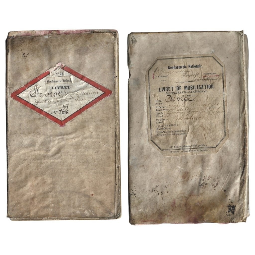 Gendarmerie - militaire zakboekjes - 1892, Verzamelen, Militaria | Algemeen, Rijkswacht, Overige typen, Ophalen of Verzenden