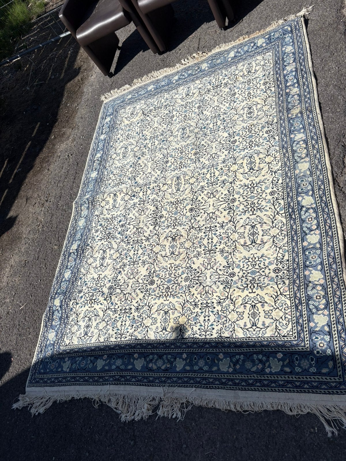 Prachtige unieke tunis tapijt, Ophalen