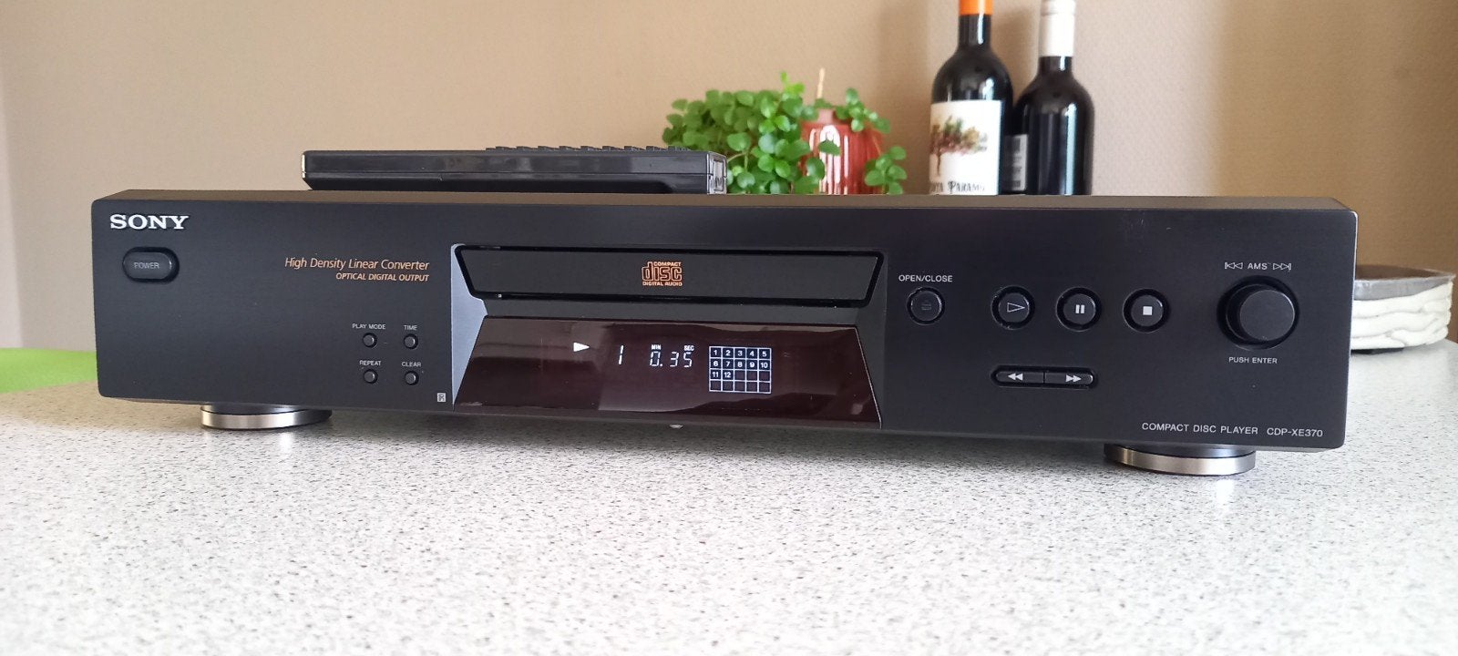 Sony cdp-xe370 cdspeler met afstandsbediening en optische, TV, Hi-fi & Vidéo, Lecteurs CD, Enlèvement ou Envoi, Comme neuf, Sony