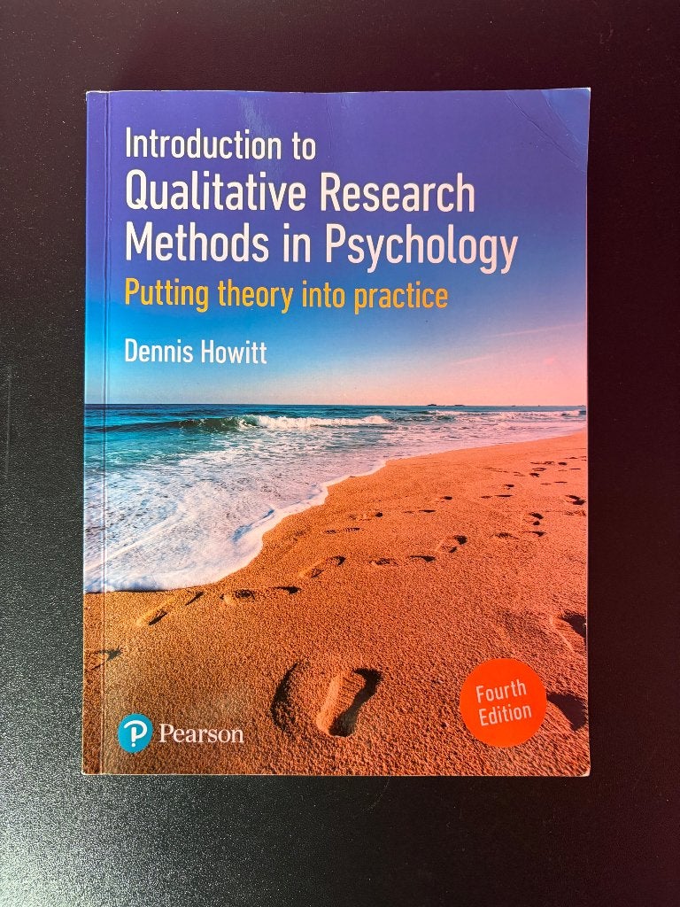 Introduction to qualitative research methods in psychology, Boeken, Studieboeken en Cursussen, Ophalen, Nieuw, Dennis howitt