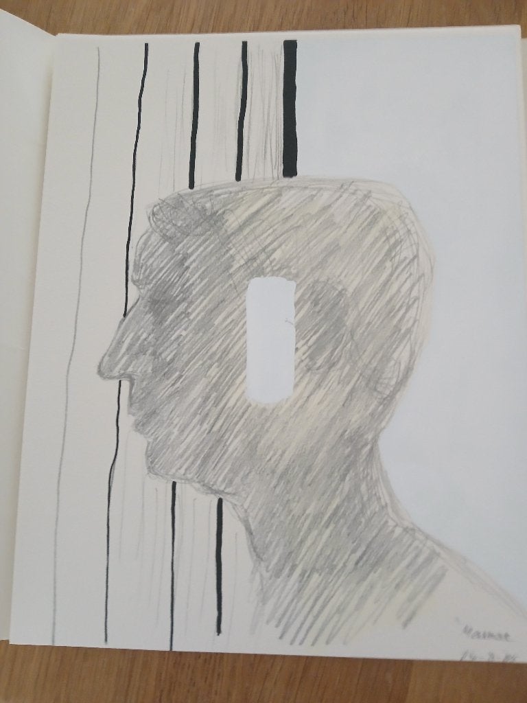 Roger Raveel, 2000 tot heden, Ets, Portret, Ophalen of Verzenden