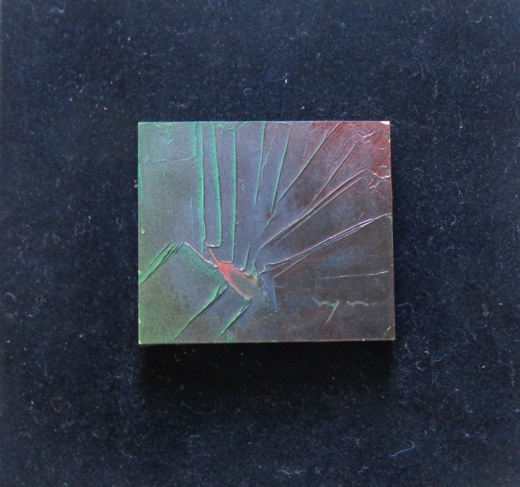 LUIS MOYANO / ABSTRACTIE / OLIEVERF PANEEL / 35x37cm / SIG, Enlèvement ou Envoi