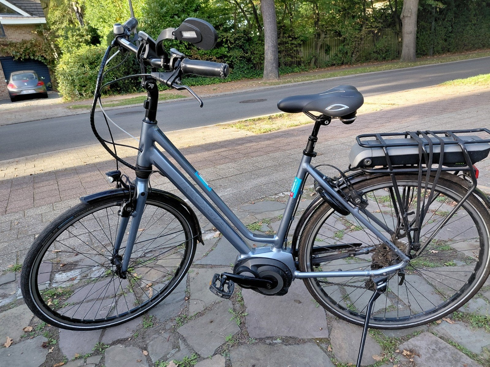 koga e-inspire frame 51  blauw, Fietsen en Brommers, Zo goed als nieuw, 51 tot 55 cm, 50 km per accu of meer, Ophalen