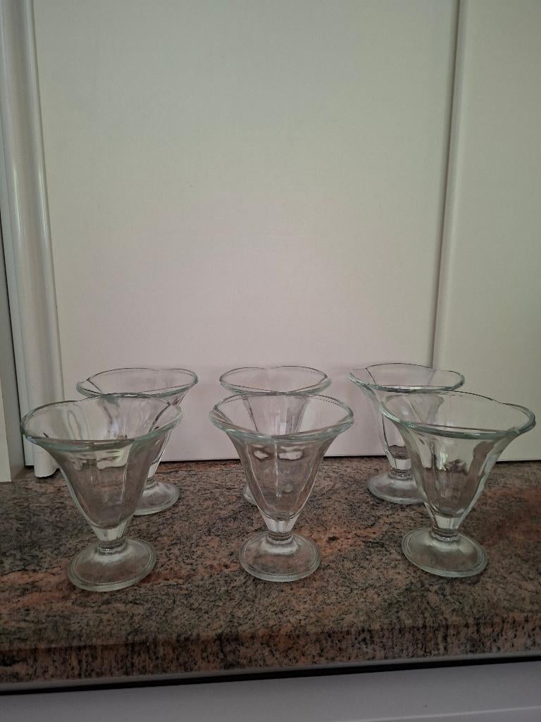 ijscoupes, Huis en Inrichting, Ophalen, Glas of Glazen, Gebruikt, Glas
