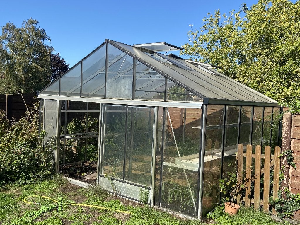 Serre de jardin en verre, Serre, Polycarbonate, Enlèvement, Utilisé