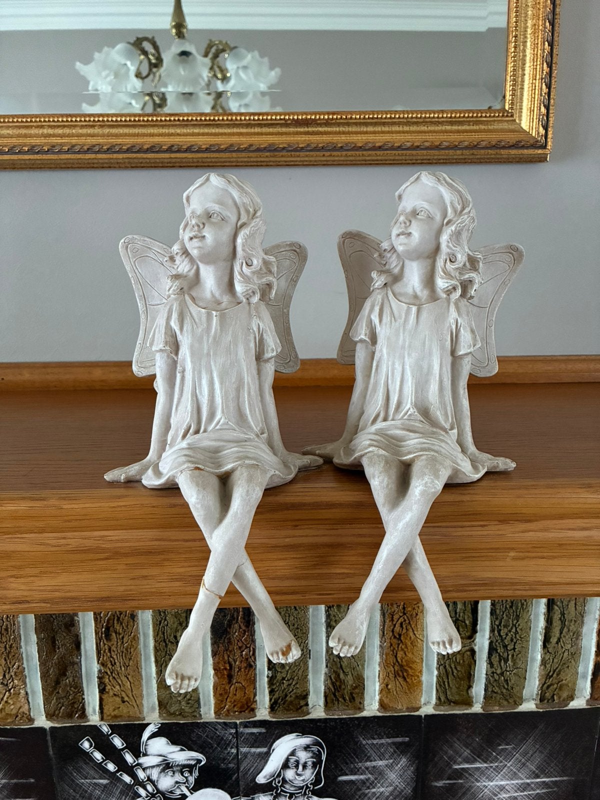 Duo engeltjes, Antiek en Kunst, Ophalen