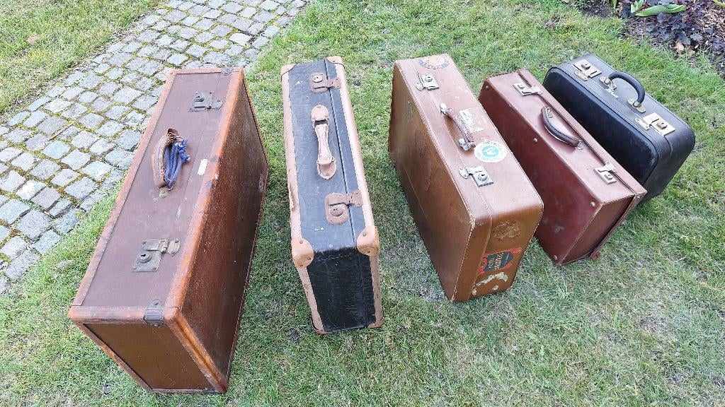oude vintage reiskoffers, Antiek en Kunst, Ophalen