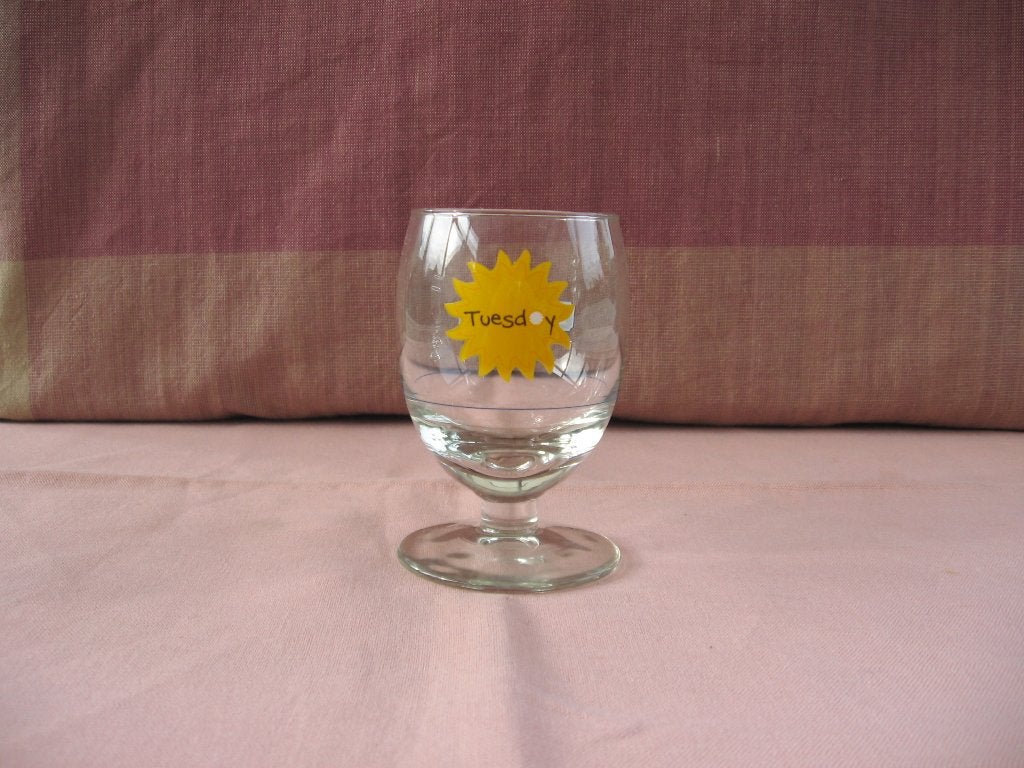 Ricard glas ballon reeks dagen Tuesday, Ophalen of Verzenden, Zo goed als nieuw, Gebruiksvoorwerp
