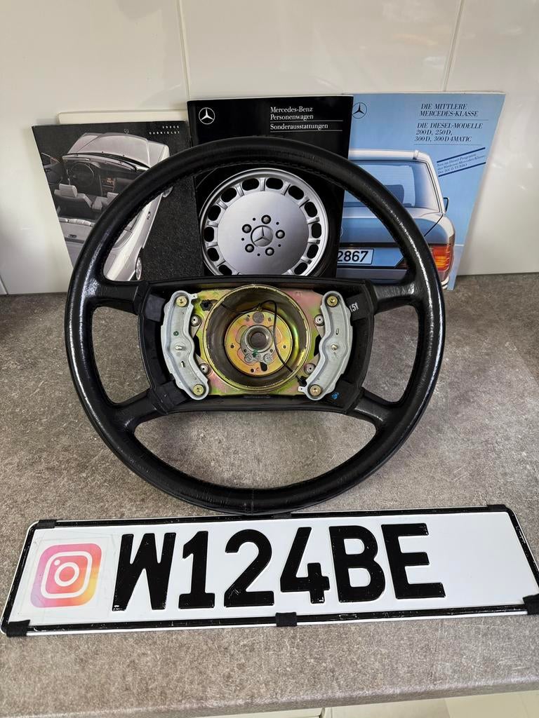 Mercedes W126 W116 W201 R129 W124 R107 W123 leder stuur, Auto-onderdelen, Ophalen