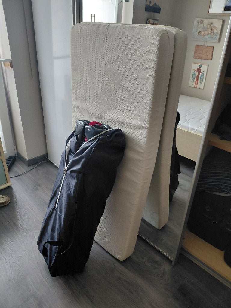 kinderbed plooibaar met matras, Ophalen, Gebruikt, Matras