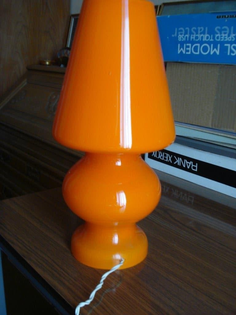 LAMPADAIR OPALINE DE FLORANCE DE COULEUR ORANGE, Enlèvement ou Envoi