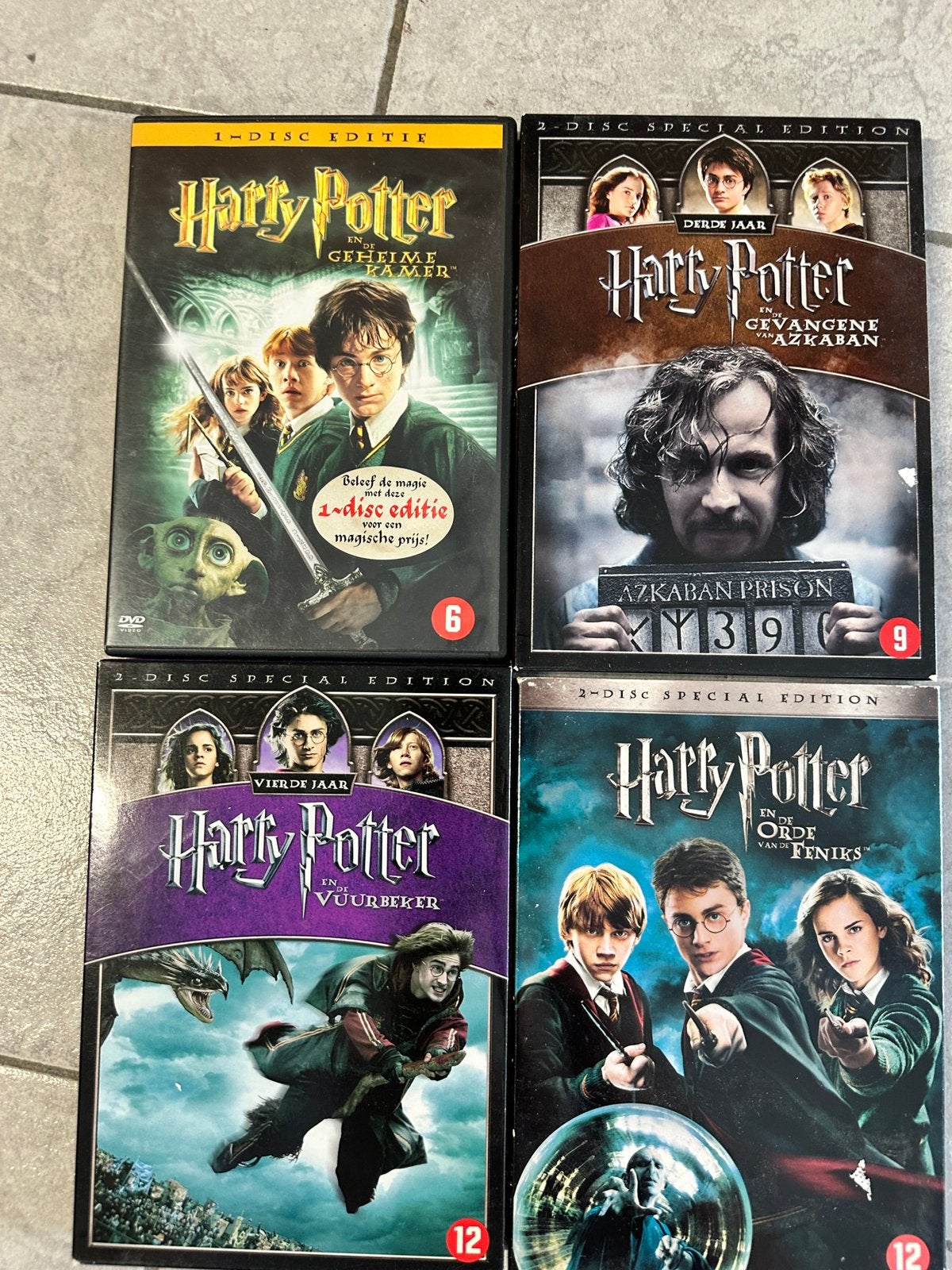 Lot van 4 Harry Potter dvd's (3x special edition), CD & DVD, DVD | Science-Fiction & Fantasy, Comme neuf, Néerlandais, Néerlandais
