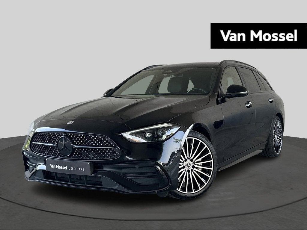 Mercedes-Benz C-Klasse 200 AMG Line Break + DIGITAL LIGHT +, Autos, Achat, Entreprise, Entretenue par le concessionnaire, Noir
