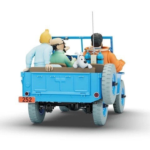 Tintin, la jeep CJ2A bleue à l'échelle 1/8 - 777ex. - 2026, Collections, Enlèvement ou Envoi, Tintin, Neuf, Statue ou Figurine
