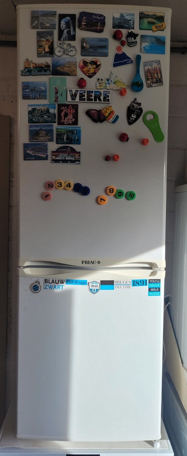 Koelkast met diepvries, Elektronische apparatuur, Ophalen, 120 tot 140 cm, Zo goed als nieuw, 45 tot 60 cm