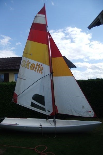 Zeilboot: Skeltic, Watersport en Boten, Open zeilboten, Ophalen, Gebruikt, Fok, Overige typen