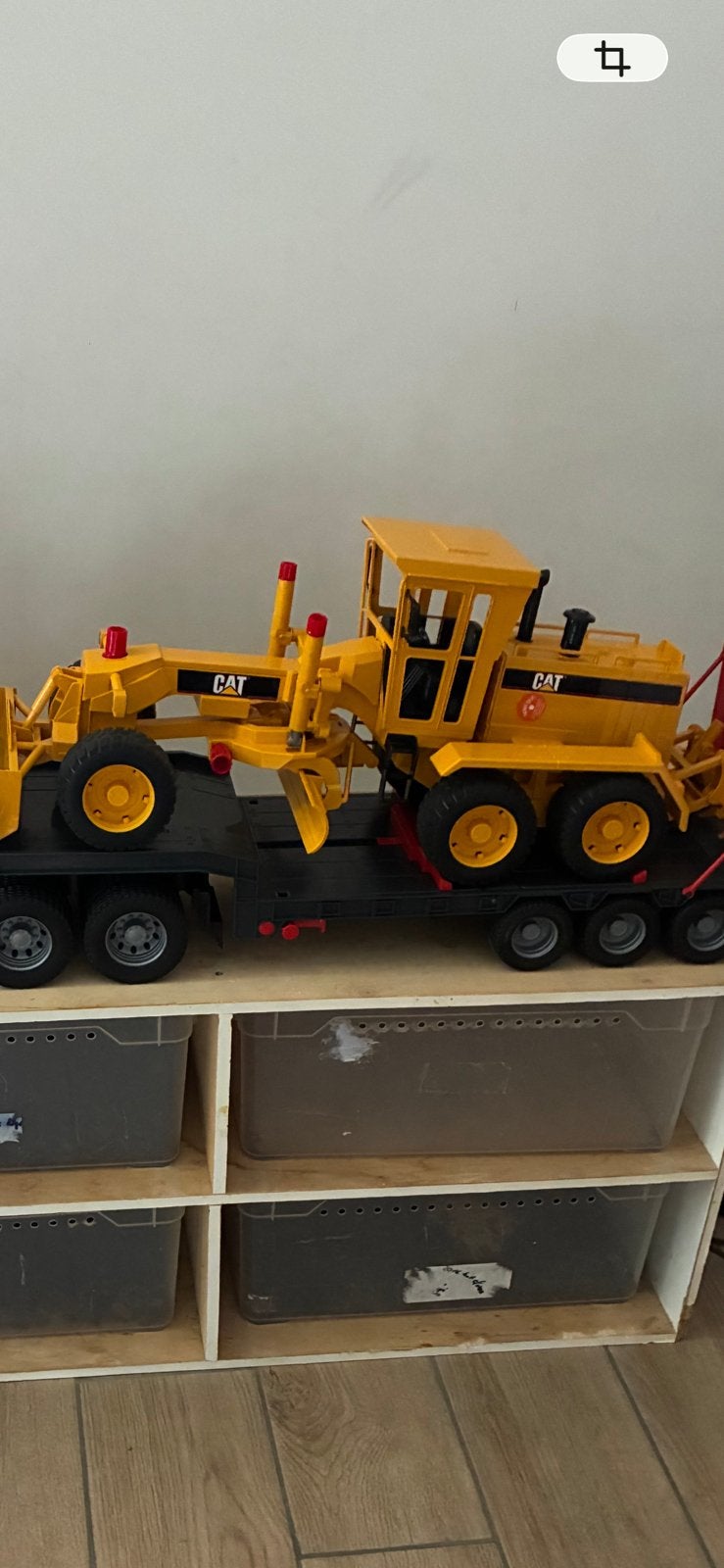 Bruder camion man avec niveleuse cat etat neuf, Enlèvement, Neuf