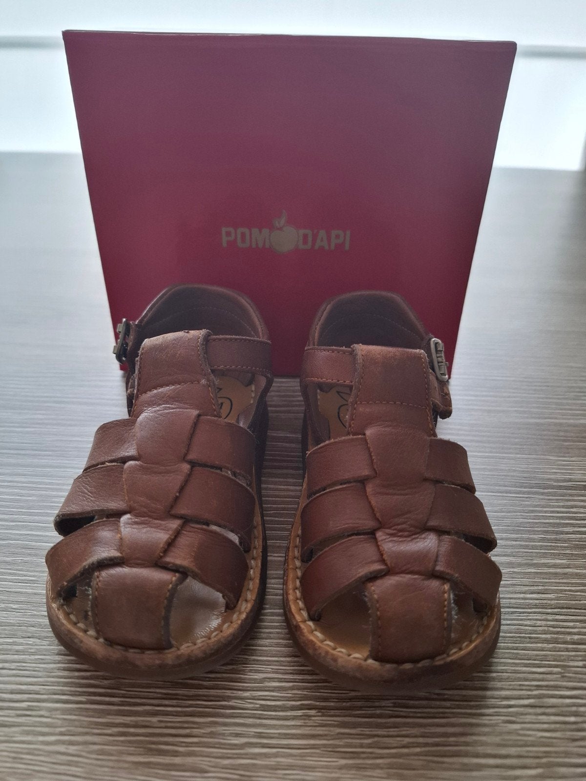 Pom d'Api leren sandaaltjes – maat 23 – met originele doos, Kinderen en Baby's, Babykleding | Schoentjes en Sokjes, Ophalen, Overige typen