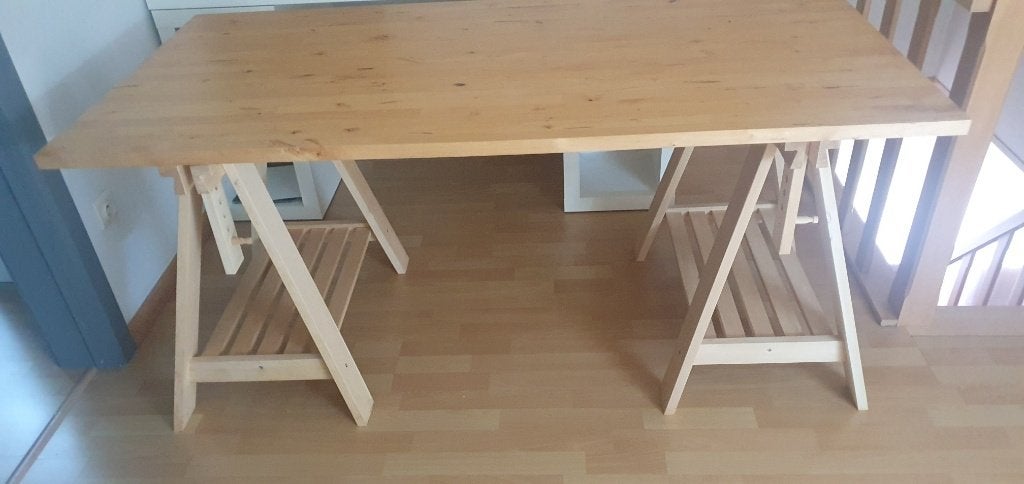 houten bureau/tekentafel, Ophalen, Overige typen, 160 cm, Gebruikt