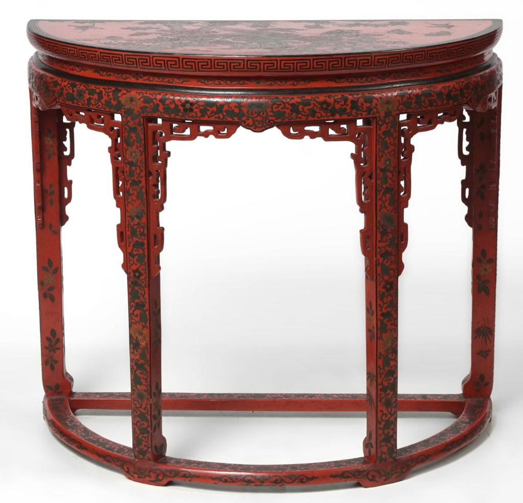 Combinaison de bois laqué rouge chinois, Enlèvement ou Envoi