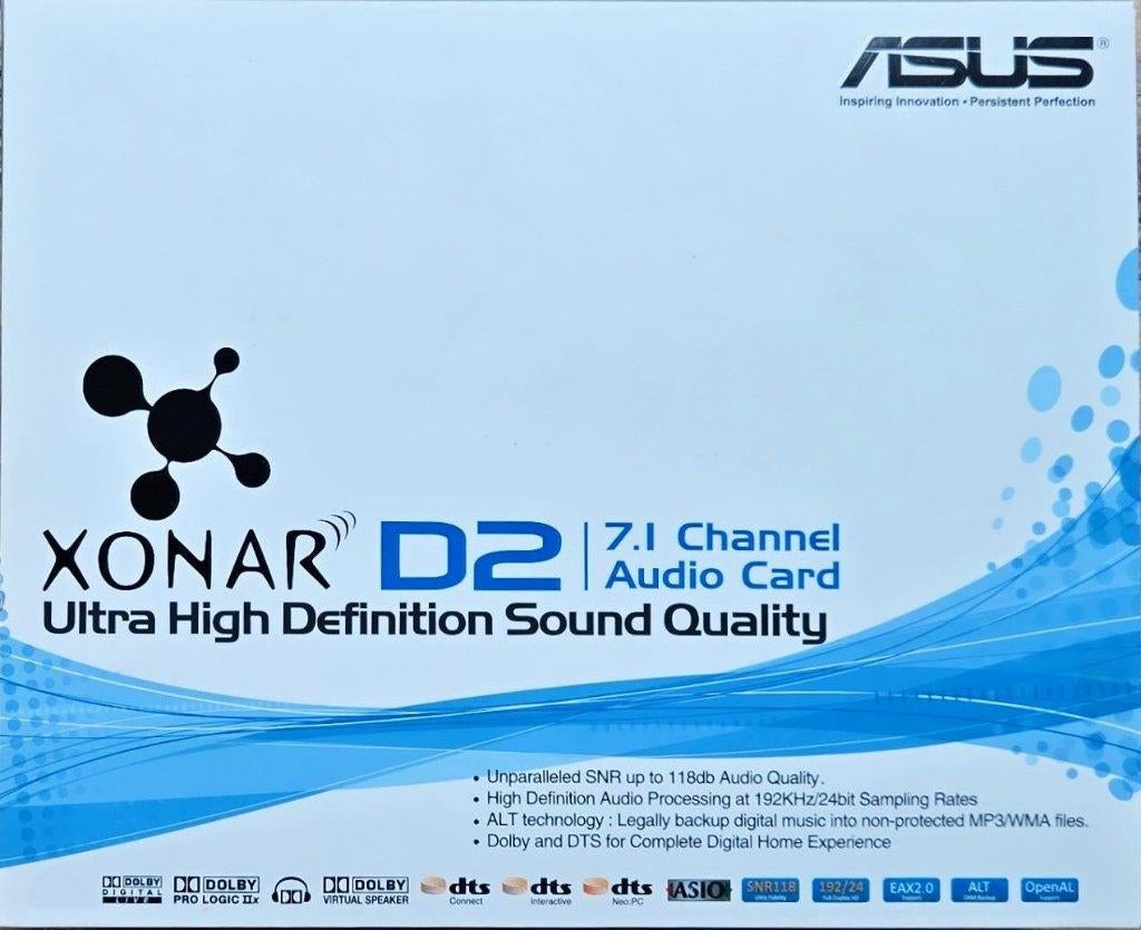 ASUS Xonar D2, Computers en Software, Ophalen of Verzenden, Zo goed als nieuw, Intern, Asus