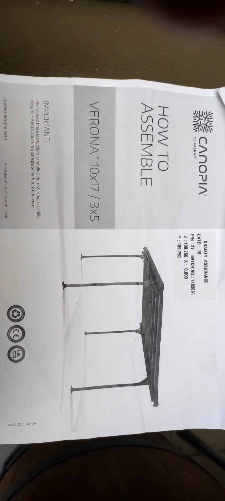 Carport 3mX5m NIEUW, Tuin en Terras, Ophalen