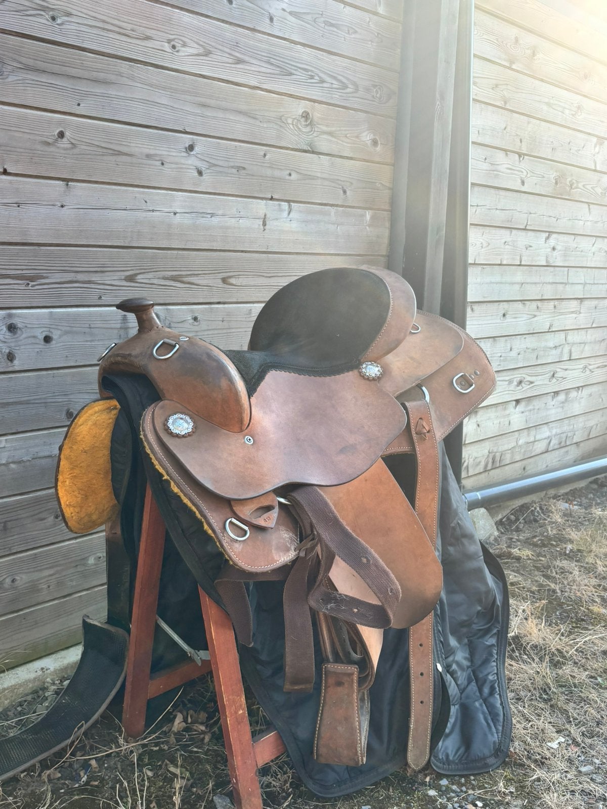 selle de reinage Martins Saddelry, Animaux & Accessoires, Siège semi-creux, Enlèvement ou Envoi, Housse de selle incluse, S (16 ou 16.5 pouces)